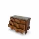 antique walnut serpentine commode