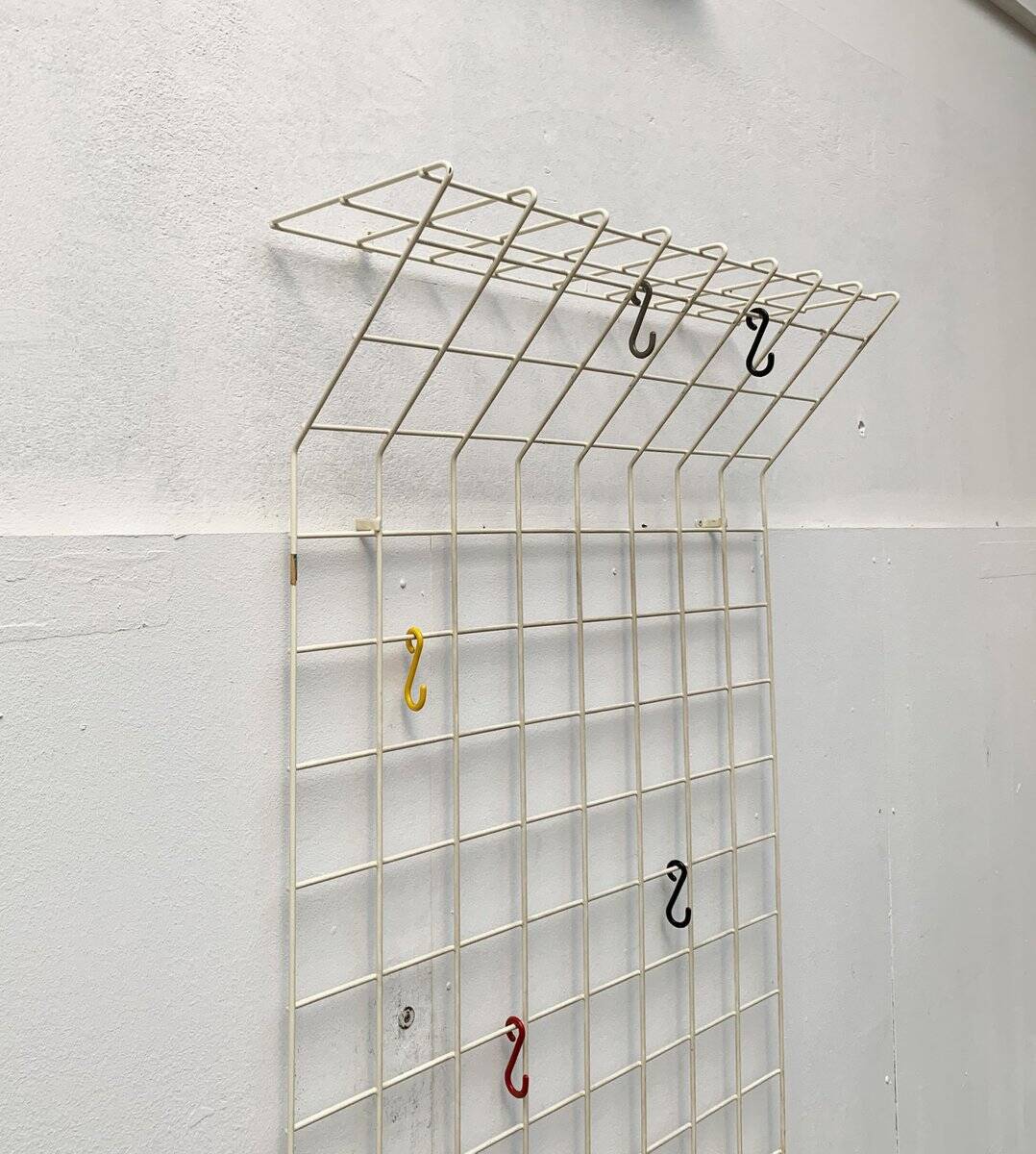 Mid-century German minimalist rope coat rack from the 1960s.