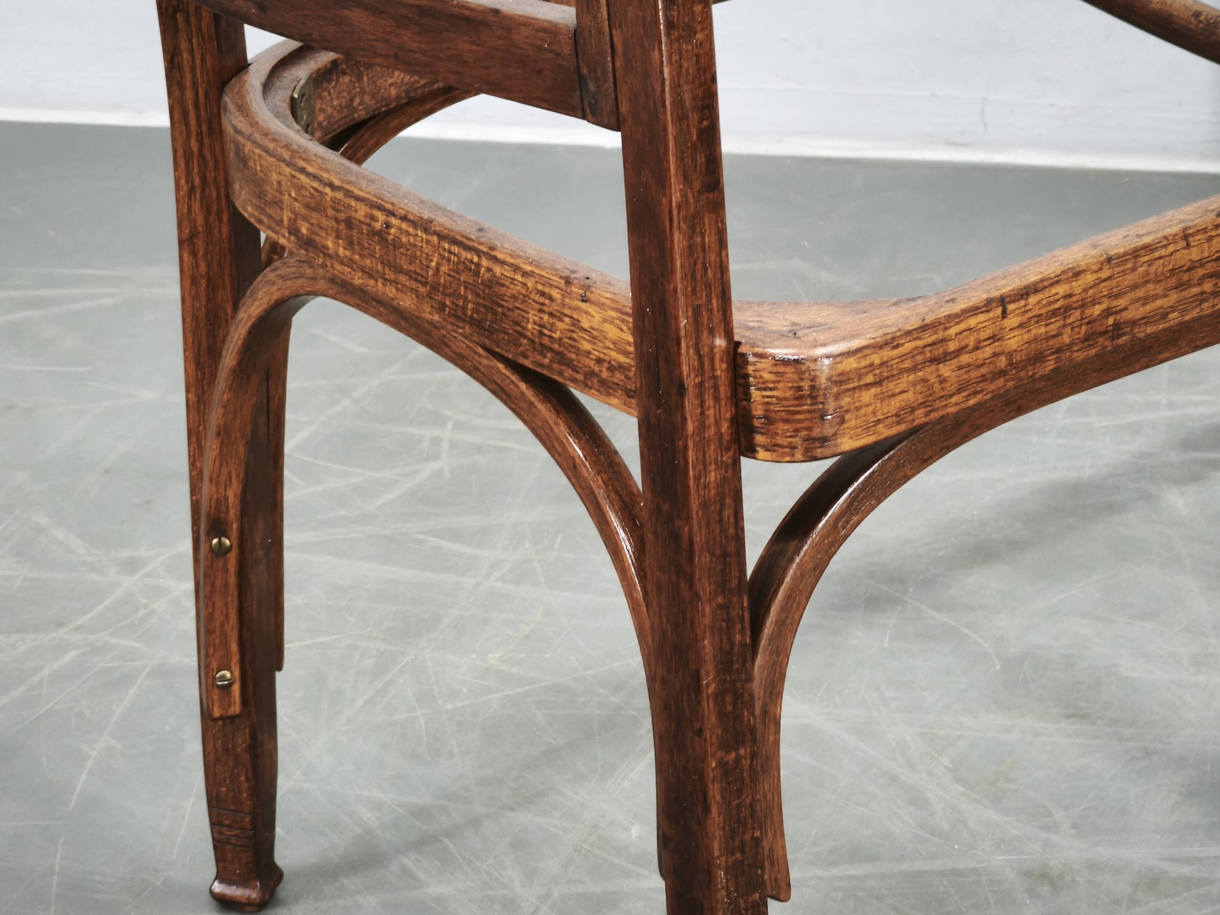 Gustav Siegel Model 715/C Settee for Jacob & Josef Kohn, circa 1901