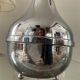 Vintage pear liqueur service in silver metal 70s