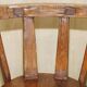 Antique captain's swivel chair on a draft horse wheel from around 1760.