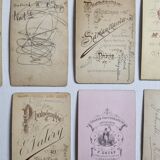 Set of 21 old photographic portraits from the end of the 19th century to the beginning of the 20th century