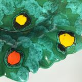 Green earthenware cut edge cut lozenges