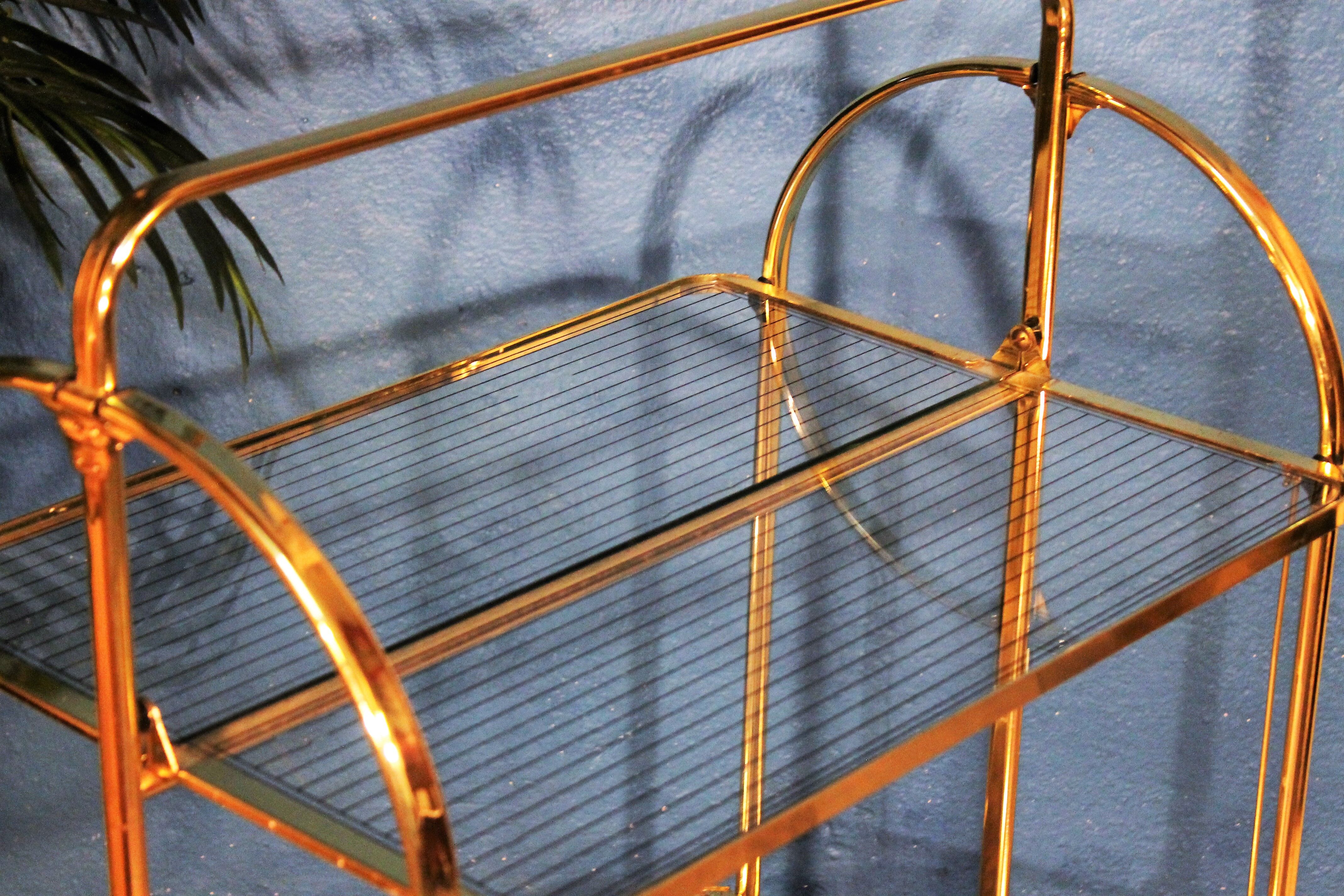 Metal-glass trolley 1970s