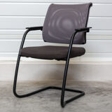 Chair from Sedus in taupe fabric and grey mesh
