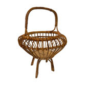 Vintage rattan basket