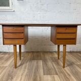 Vintage Scandinavian teak desk, 60s