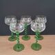 5 white wine glasses from Alsace from the 1970s