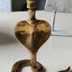 Pair of Zoomorphic candlesticks cobras, brass. Art Deco