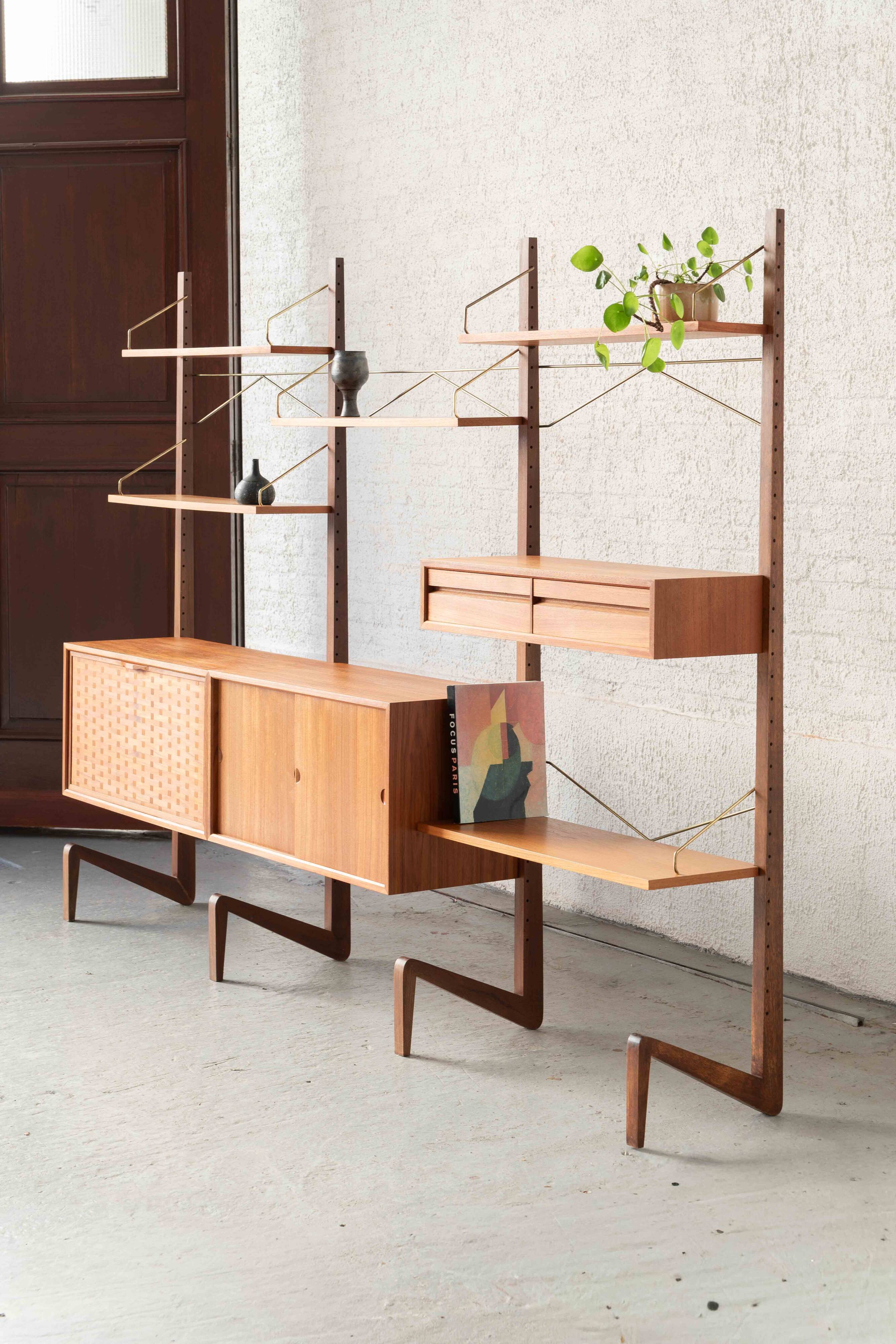 Freestanding wall unit by P. Cadovius, Denmark, 1960's