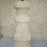 Albert Tormos pair of limestone lamp feet