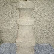 Albert Tormos pair of limestone lamp feet