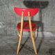 Lot de 6 chaises bistrot vintage 1955 " banane"