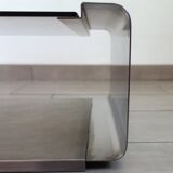 Vintage coffee table by François Monnet, Kappa edition, 1970