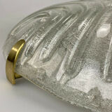 Flush Mount Ceiling Light Ice Glass Hillebrand 60s