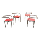 4 post-modern armchairs 1980