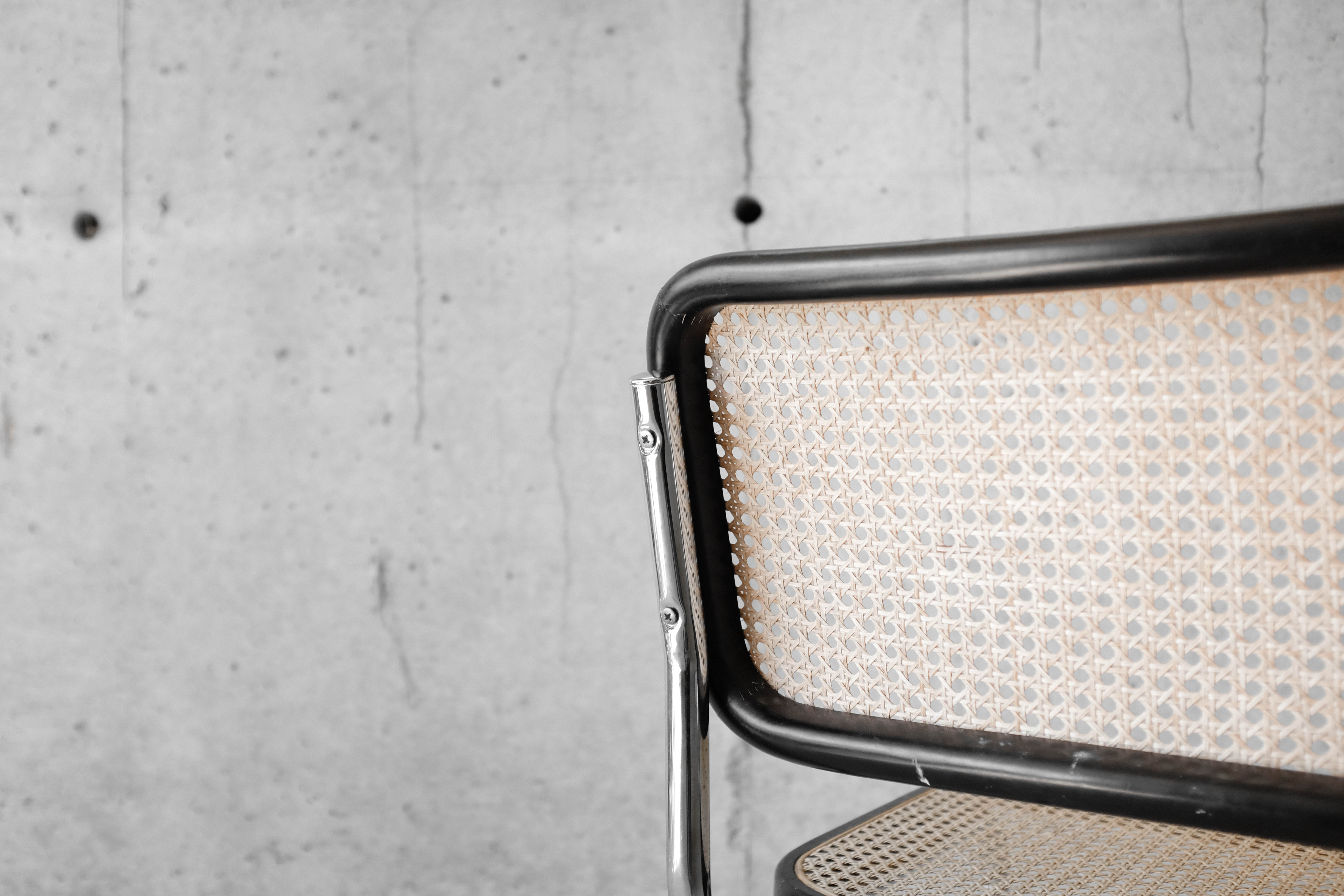 Cesca chair b32 black by Marcel Breuer