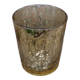 Old glass goblet mercurized eglomerized glass