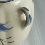 Ceramic condiment pot, hand painted sugar pot