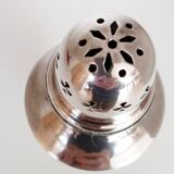 Silver-plated metal sugar shaker, sugar bowl