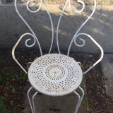 Garden furniture in wrought iron