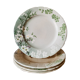 4 assiettes terre de fer KG Lunéville