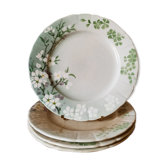 4 assiettes terre de fer KG Lunéville