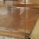 Table basse en plexiglas Michel Dumas vintage