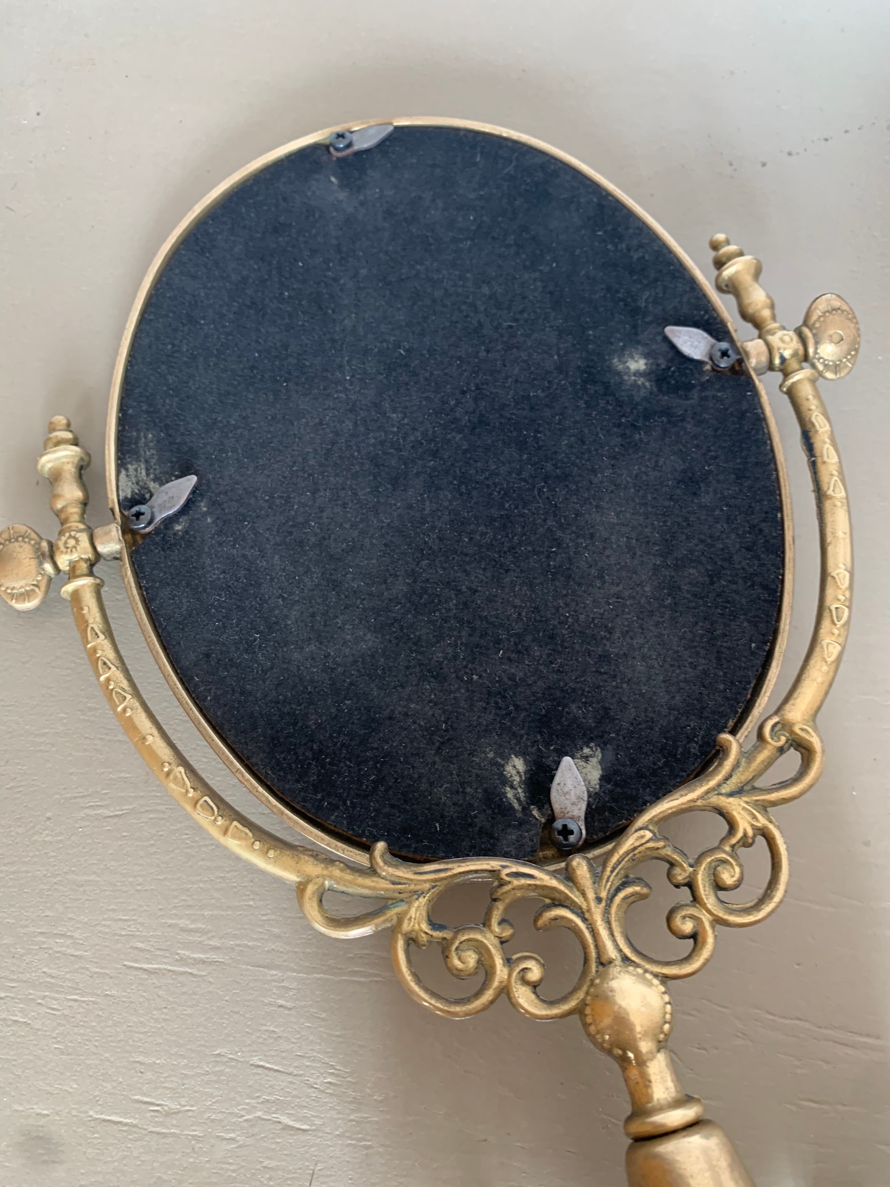 Art nouveau psyche mirror