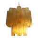 Lustre en verre de murano ambre « tronchi » d50