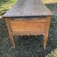 Antique Louis XV paneled table with 3 front drawers in solid cherry wood
