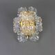Magnificent pair of crystal wall lights by Kinkeldey, Germany, 1970s.