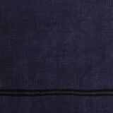 Purple Black Turkish Vintage Runner Rug, 74x346Cm