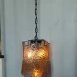 Vintage Murano Glass Disc Chandelier