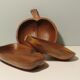 Set of 3 teak bowls from the 1970s