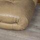 Italian 20thc beige "soriana" leather sofa by tobia scarpa for cassina