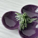 Plat céramique aubergine