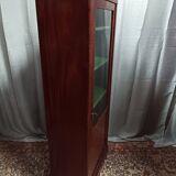 English style display cabinet in marquetry mahogany.