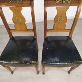 Empire-style desk and chairs