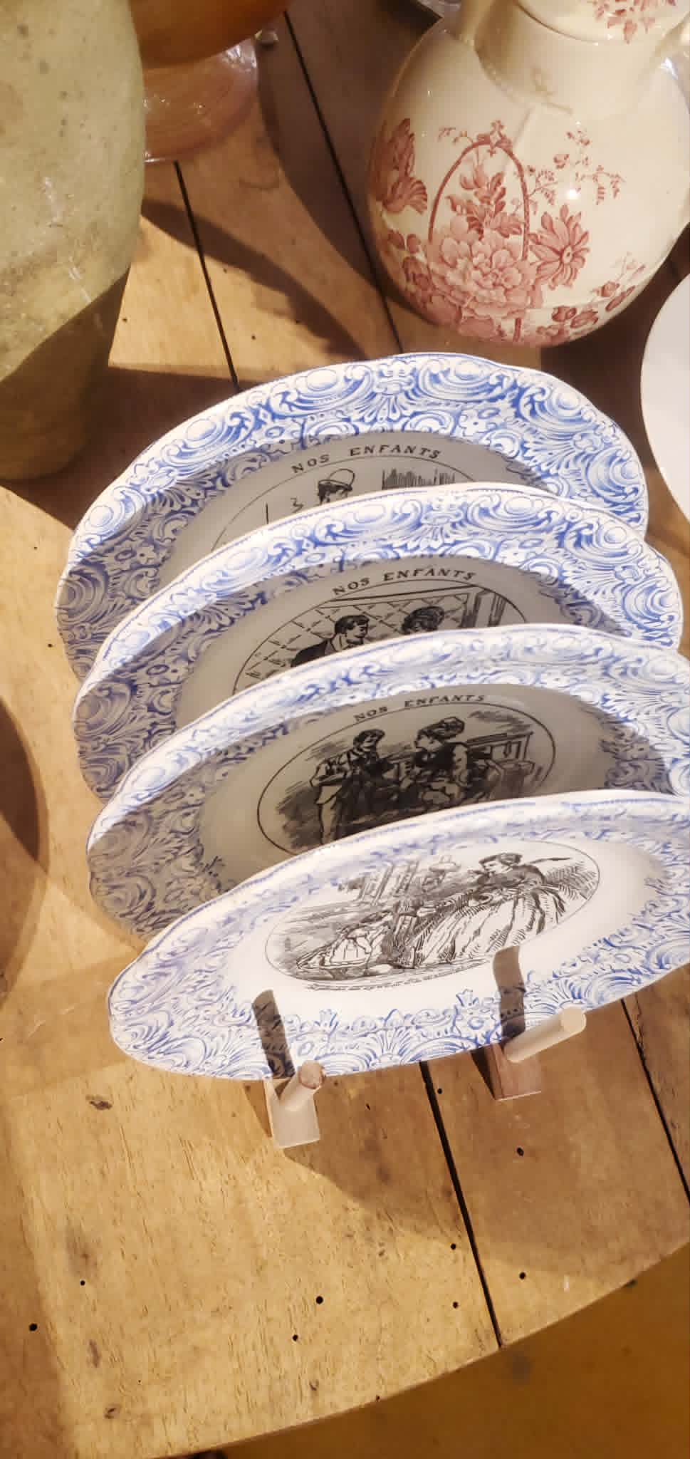Talking plates from Gien "Our children"
