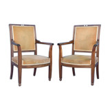 Pair of Restoration-style armchairs