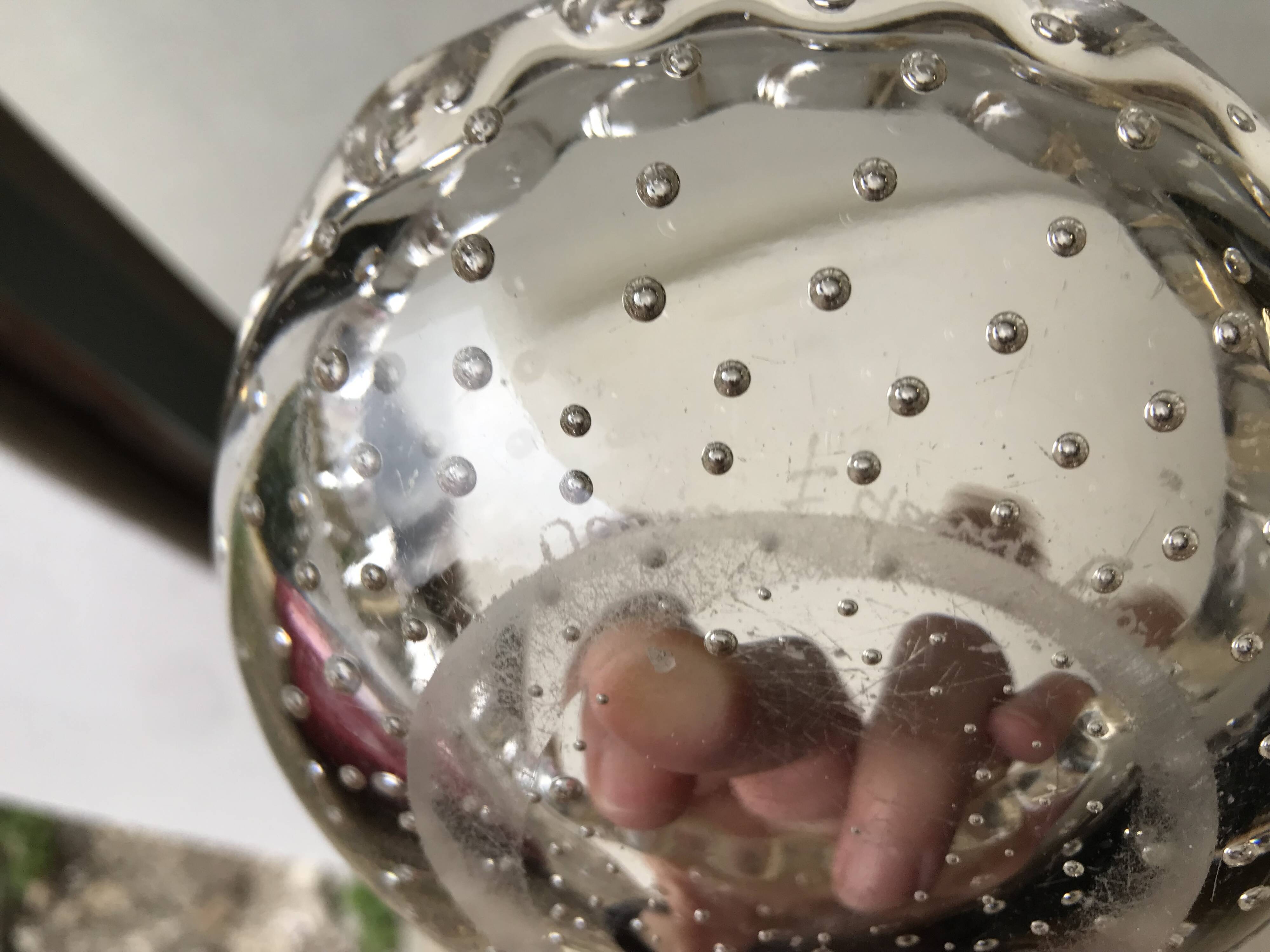 Daum Nancy France, bubbled ashtray or empty pocket, Circa 1930.