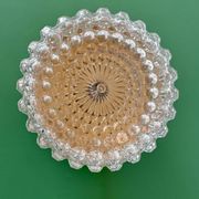 Vintage moulded glass wall or ceiling light globe