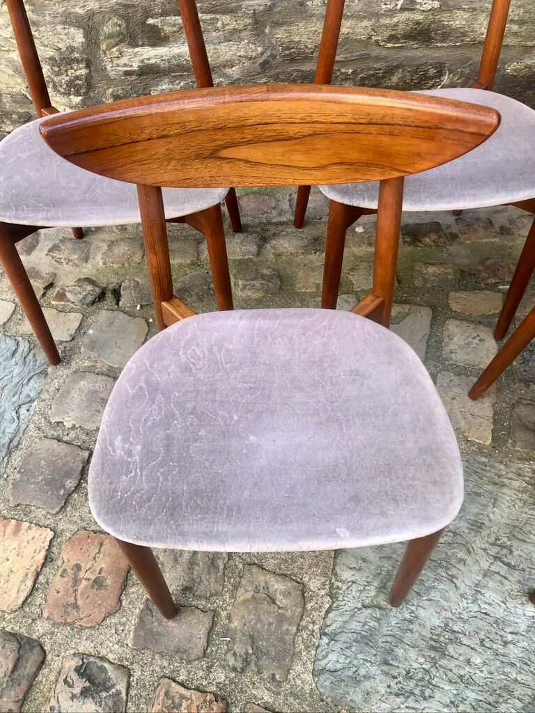 Set of six Harry Ostergaard chairs for Randers Mobelfabrick Denmark 1960