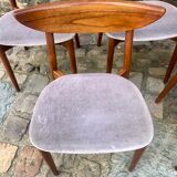 Set of six Harry Ostergaard chairs for Randers Mobelfabrick Denmark 1960