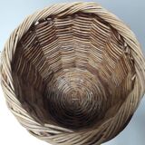 High basket 55cm round rattan old