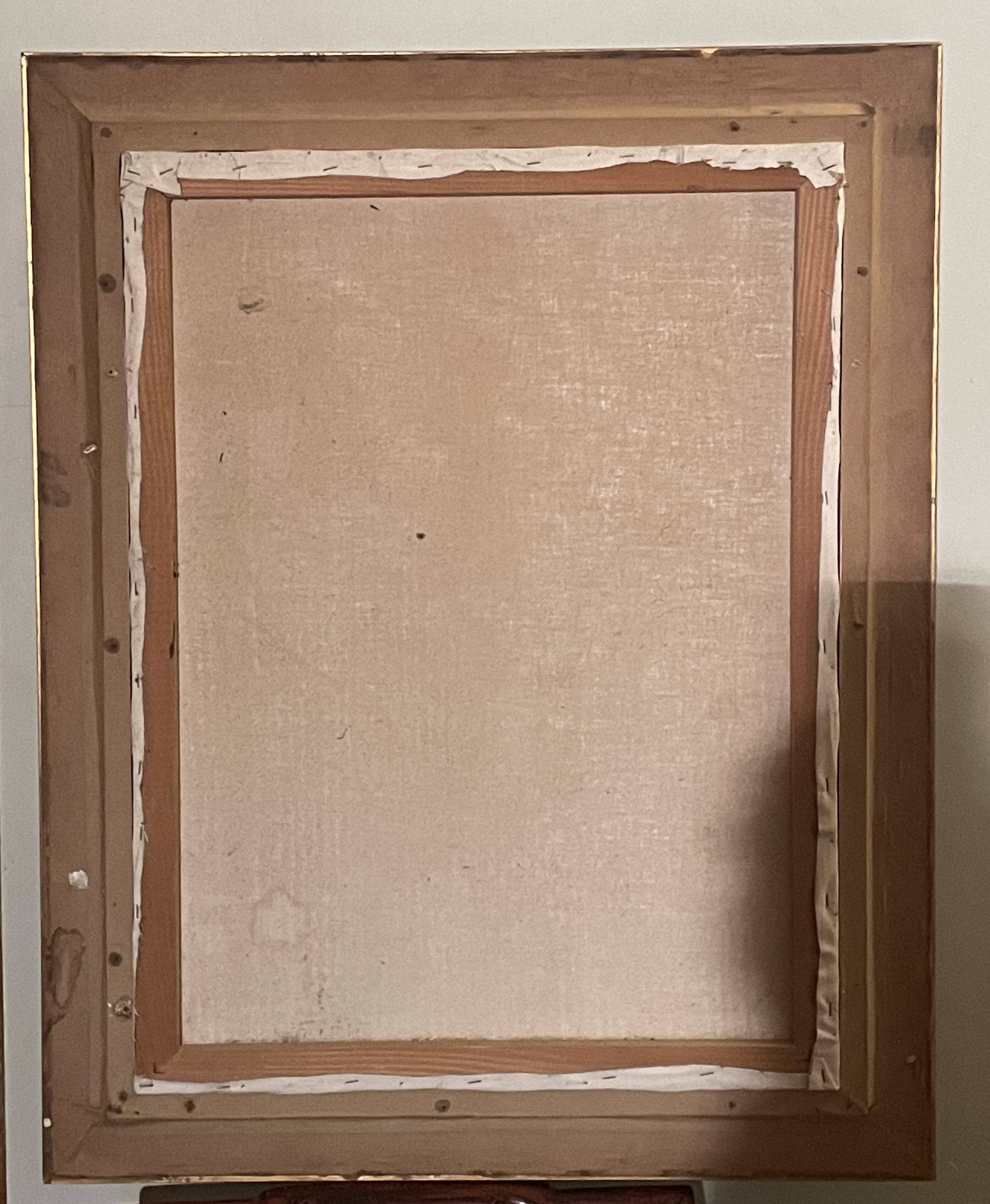 Painting on canvas, airbrush? young dancer in tutu, to be identified