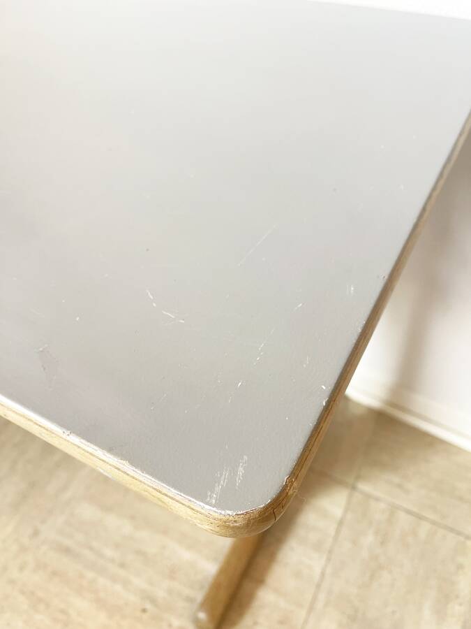 Casala grey desk – 1970s modernist design