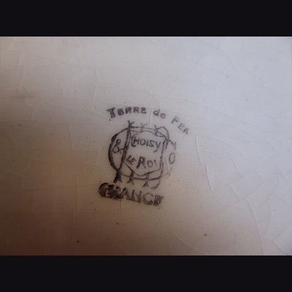 Oval dish in Iron Earth Choisy le Roi Hautin Boulenger