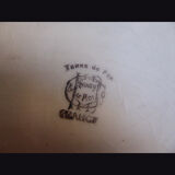 Oval dish in Iron Earth Choisy le Roi Hautin Boulenger